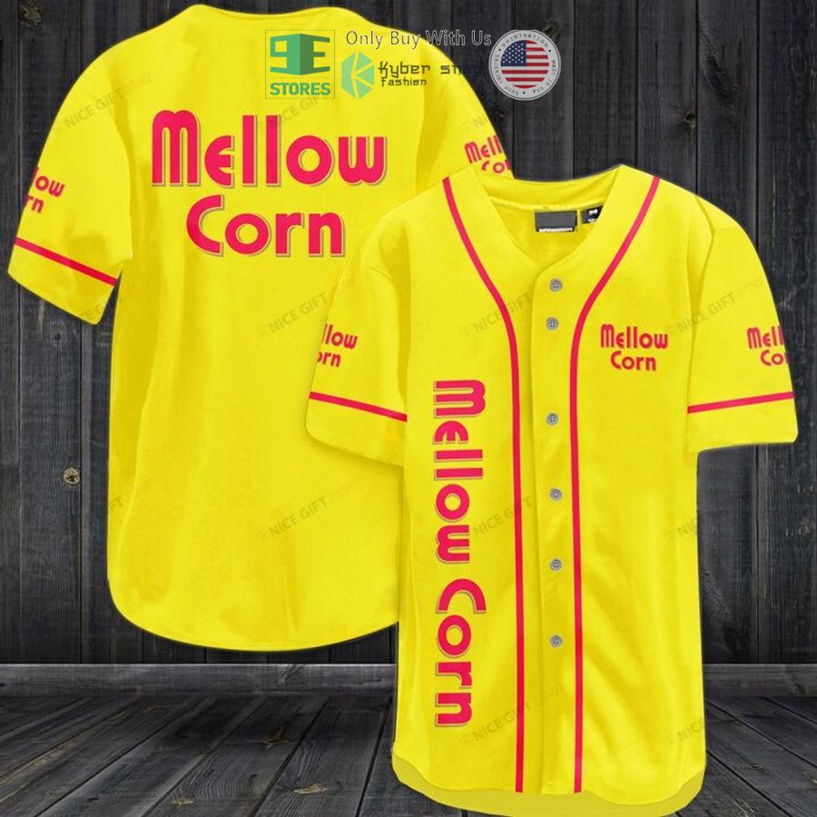 mellow corn logo yellow baseball jersey 1 85792