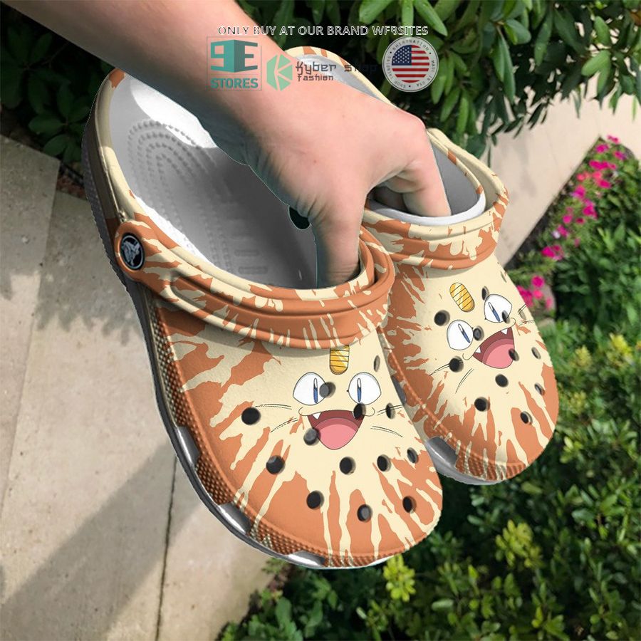 meowth tie dye face crocs crocband shoes 2 60285