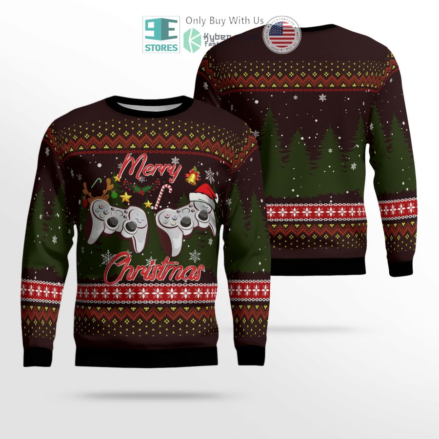 merry christmas gamer sweater sweatshirt 1 69477