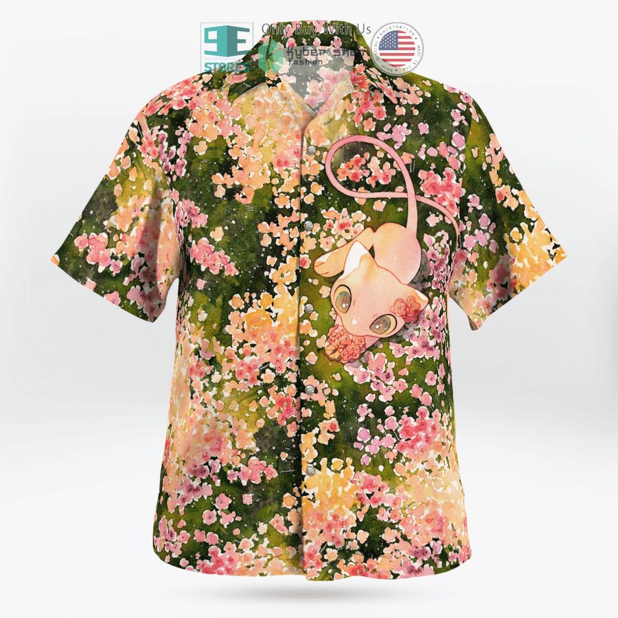 mew summer flowers hawaiian shirt shorts 1 92511