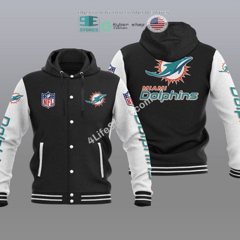 miami dolphins baseball hoodie jacket 1 23438