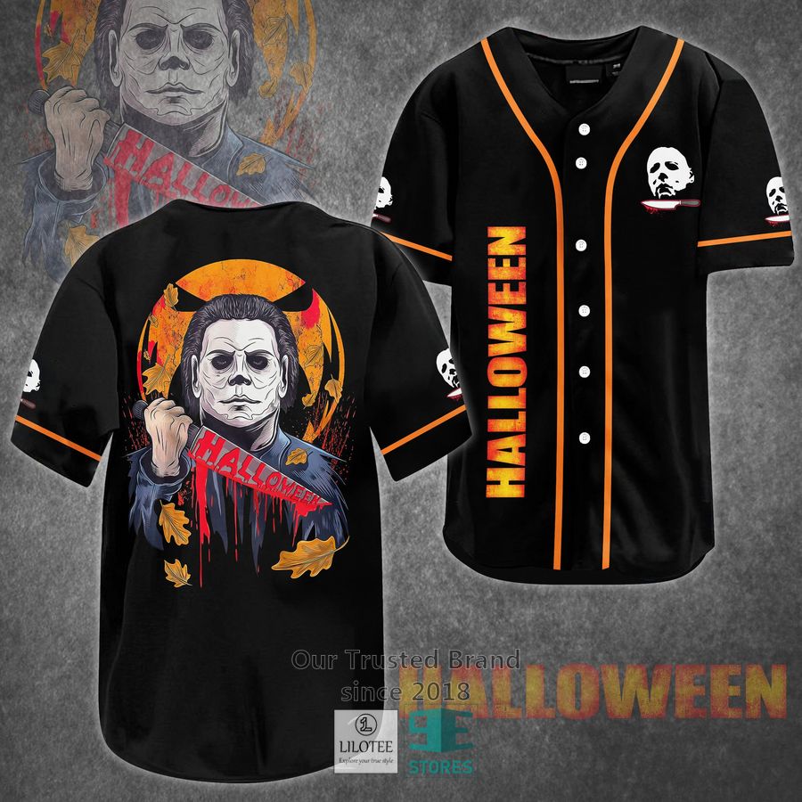 michael myers halloween horror movie baseball jersey 1 48798