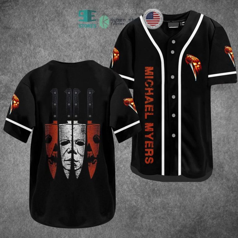 michael myers knife black baseball jersey 1 96525