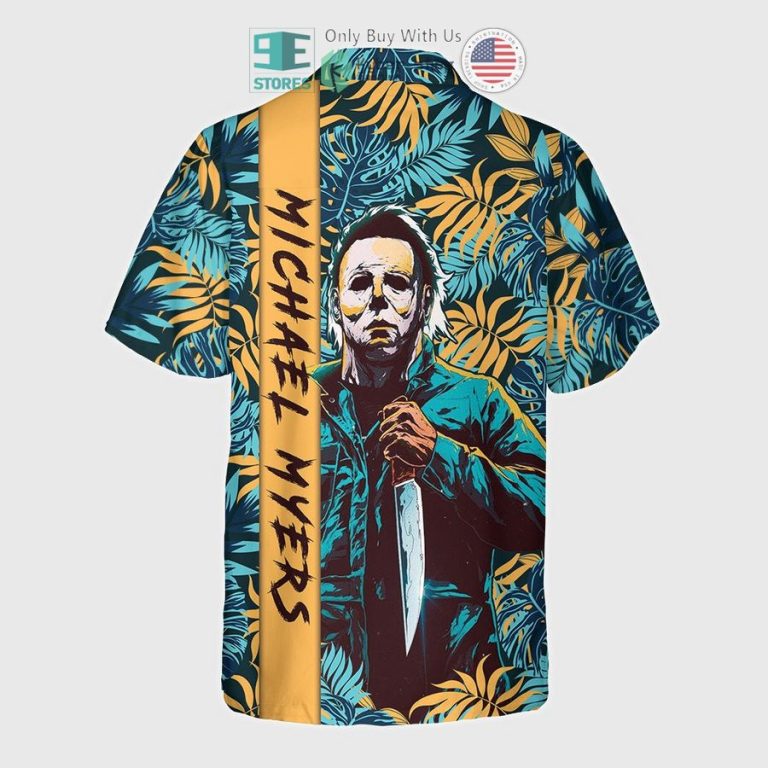 micheal myers tropical leaves hawaiian shirt 3 91373