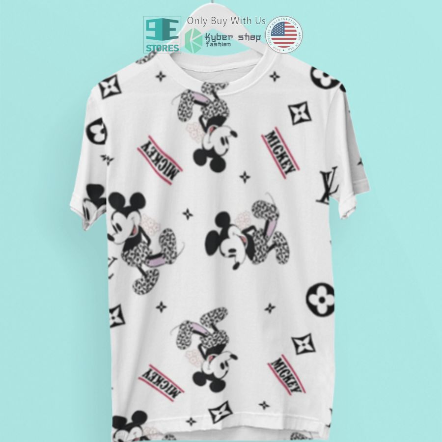 mickey mouse louis vuitton white 3d t shirt 1 51254