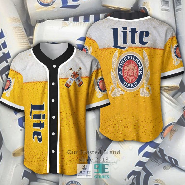 miller lite beer baseball jersey 1 50062