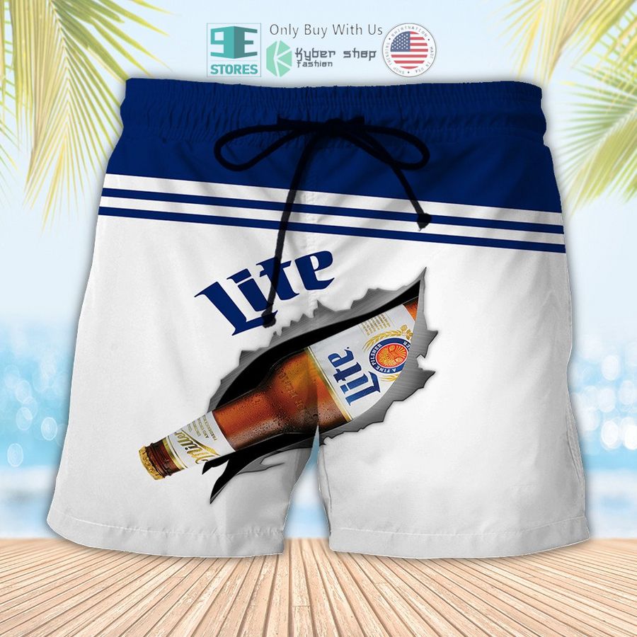 miller lite beer beach shorts 1 47617