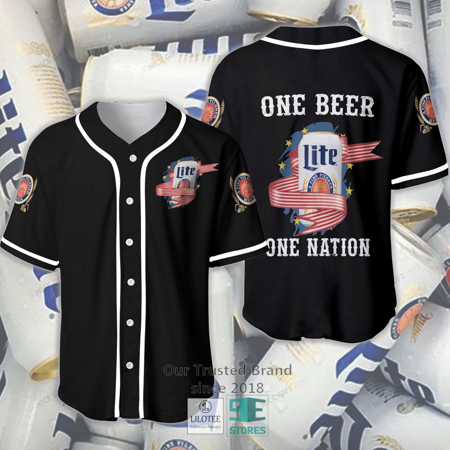 miller lite one beer one nation baseball jersey 1 38877