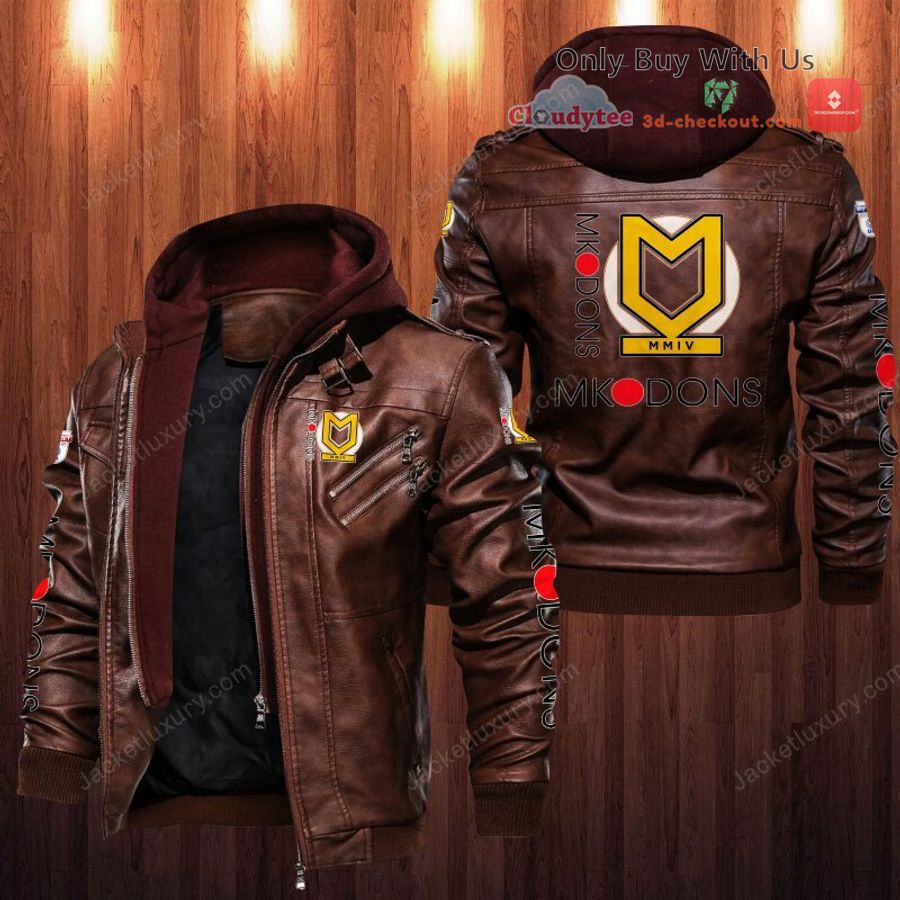 milton keynes dons leather jacket 2 95480