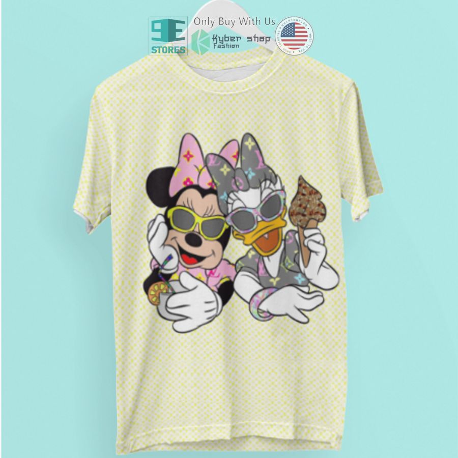 minnie mouse daisy duck louis vuitton 3d t shirt 1 49133