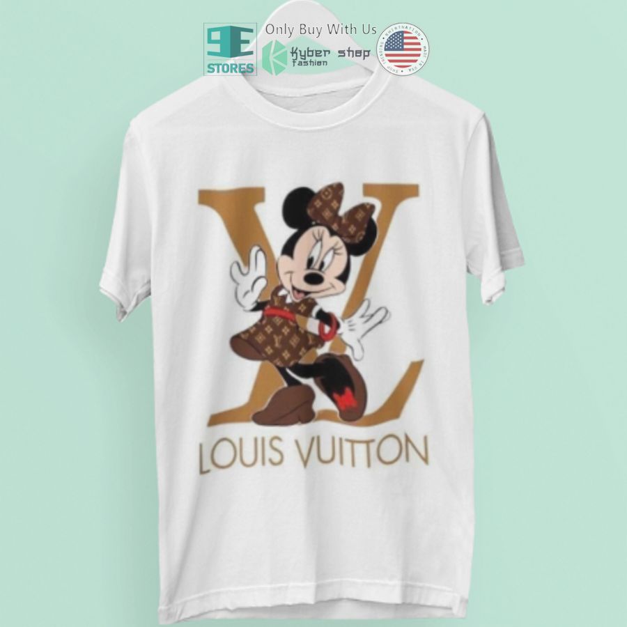 minnie mouse louis vuitton luxury logo white 3d t shirt 1 62766