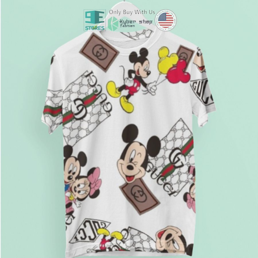 minnie mouse mickey mouse white 3d t shirt 1 25557