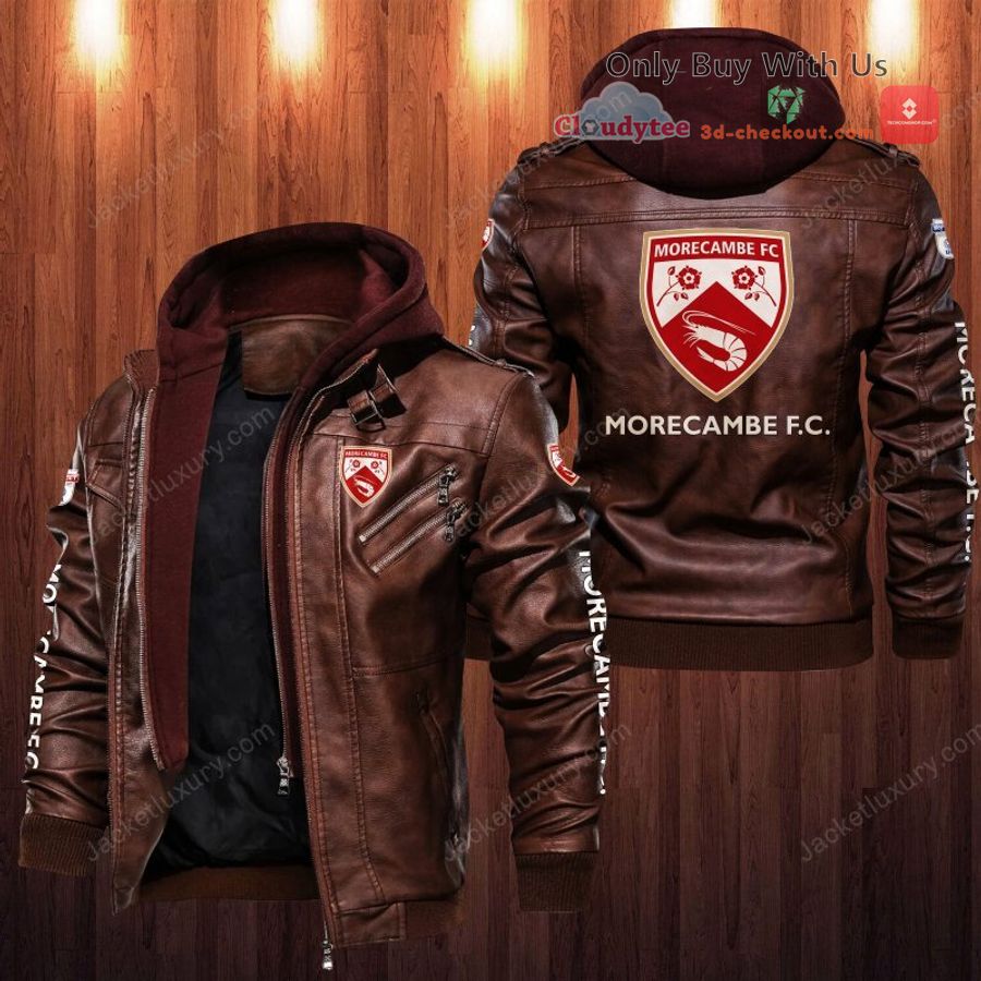 morecambe f c leather jacket 2 60166