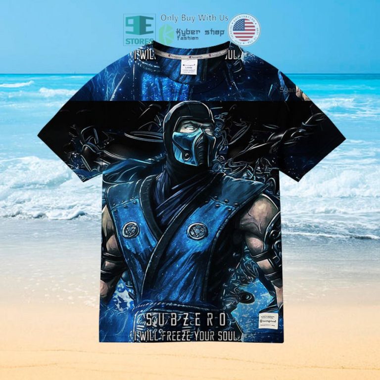 mortal kombat subzero hawaiian shirt 2 22825