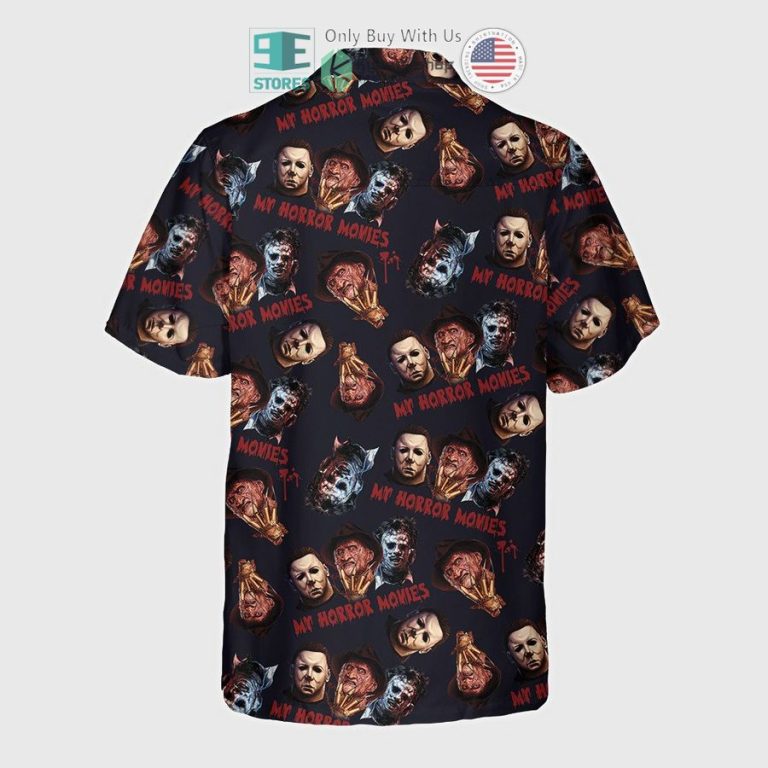 my horror movies micheal myers freddy krueger leatherface hawaiian shirt 2 23219