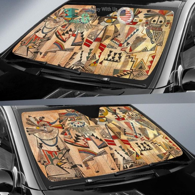 native american culture pattern car sunshades 2 45192