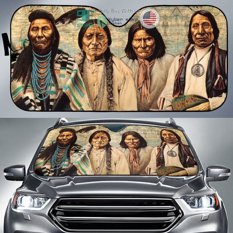 native american founding fathers car sunshades 1 6565