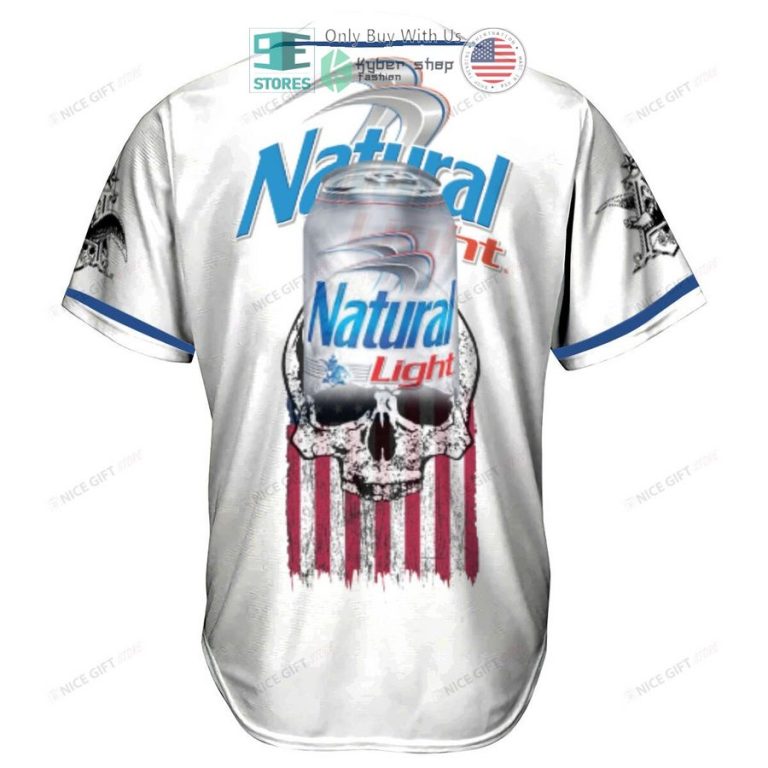 natural light skull united states flag white baseball jersey 3 50905