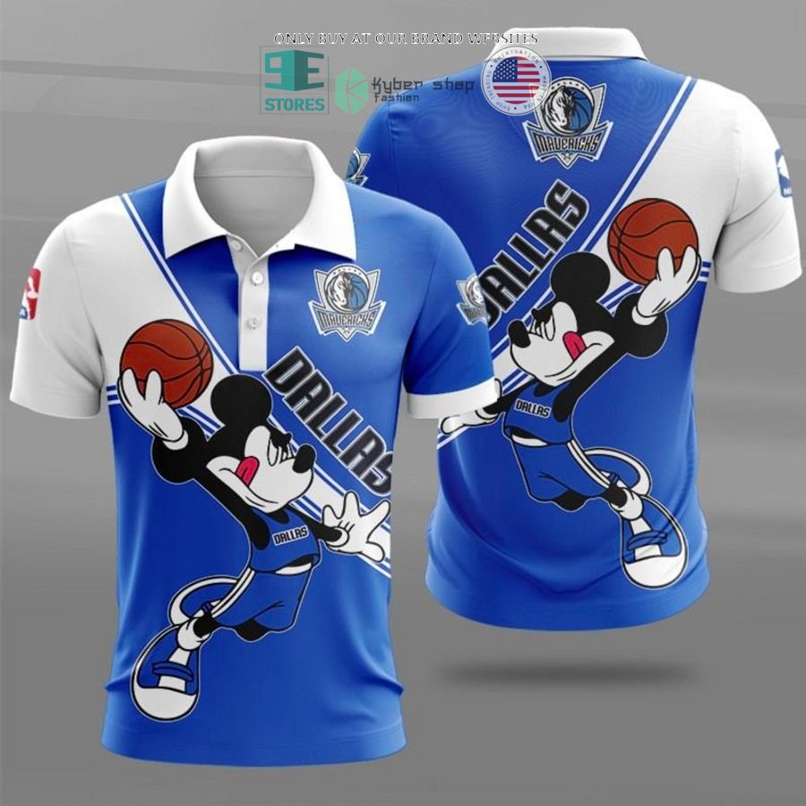 nba dallas mavericks mickey mouse blue white shirt hoodie 1 60974