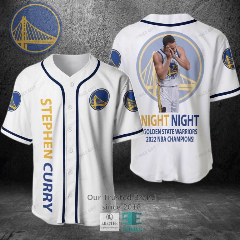 nba golden state warriors 2022 champions stephen curry night night baseball jersey 1 93568