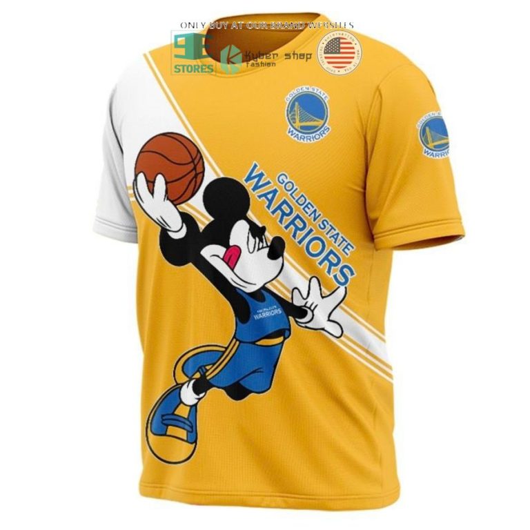 nba golden state warriors mickey mouse yellow white shirt hoodie 3 164