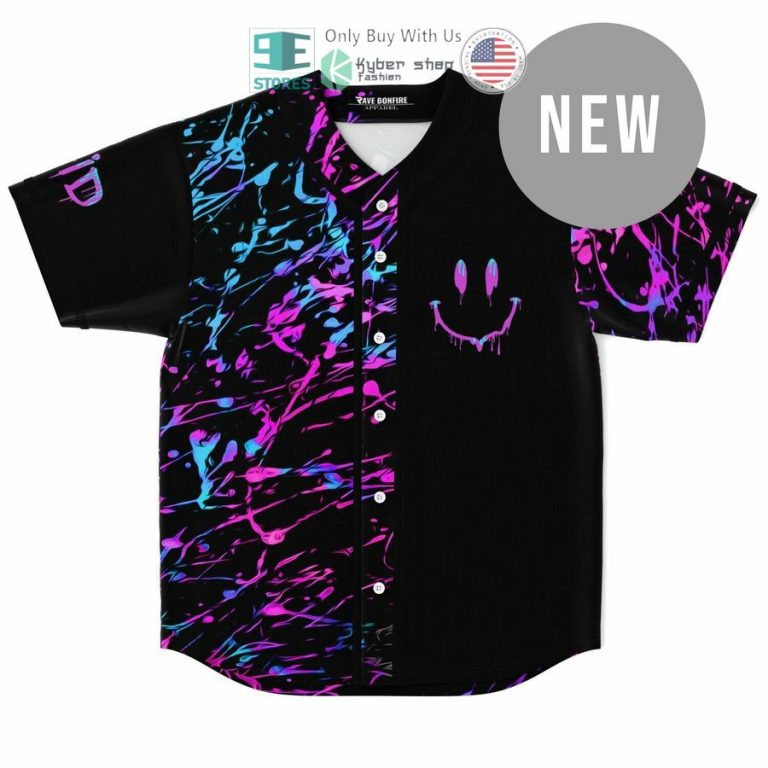 neon smile house baseball jersey 1 19177