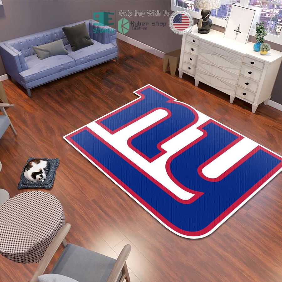 new york giants logo shaped rug 1 81571