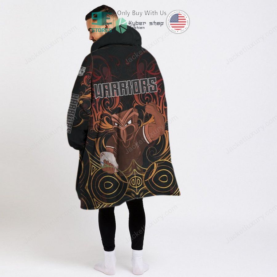 new zealand warriors sherpa hooded blanket 2 5034