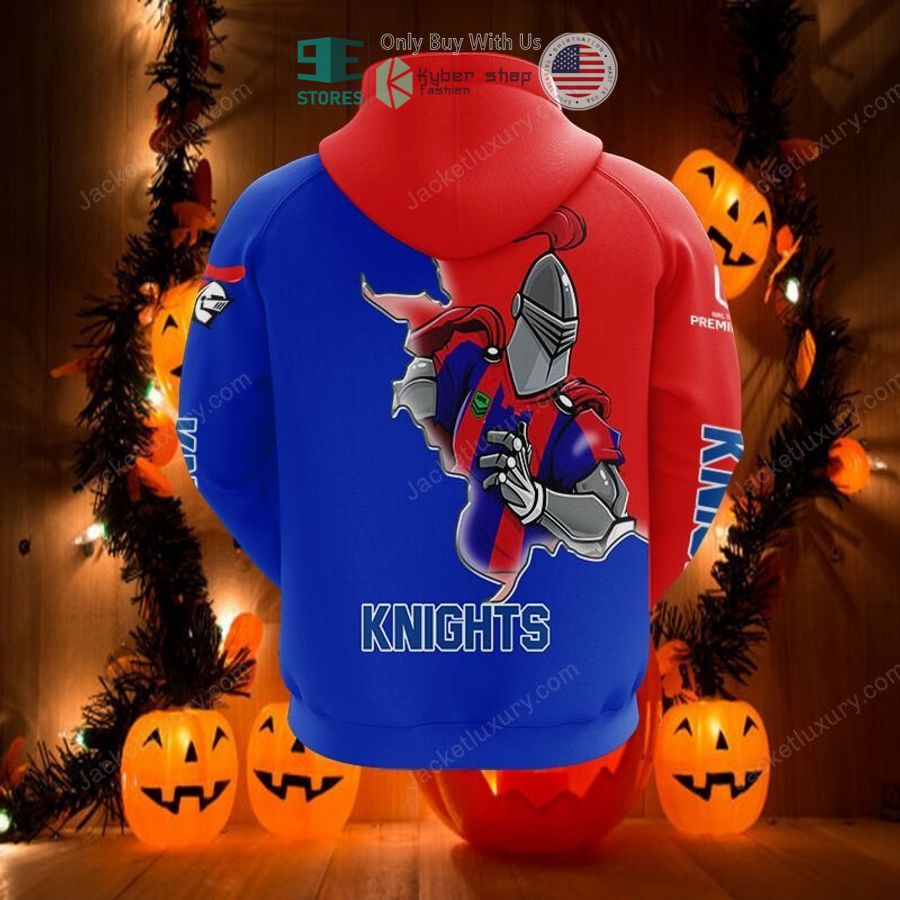 newcastle knights mascot 3d hoodie polo shirt 2 63943
