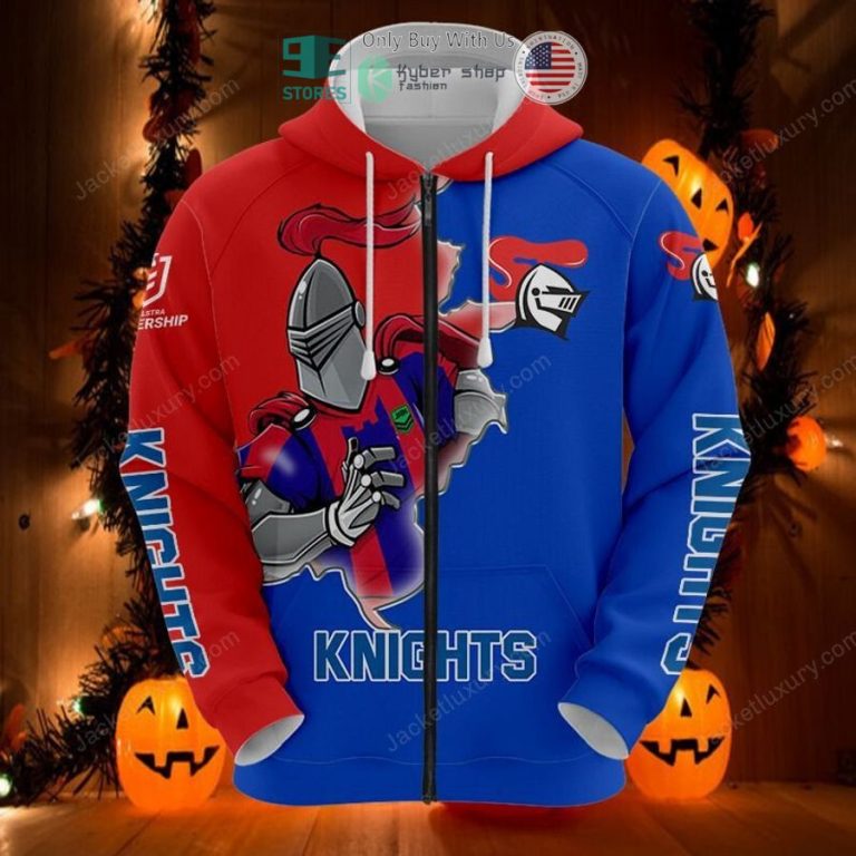 newcastle knights mascot 3d hoodie polo shirt 3 95540