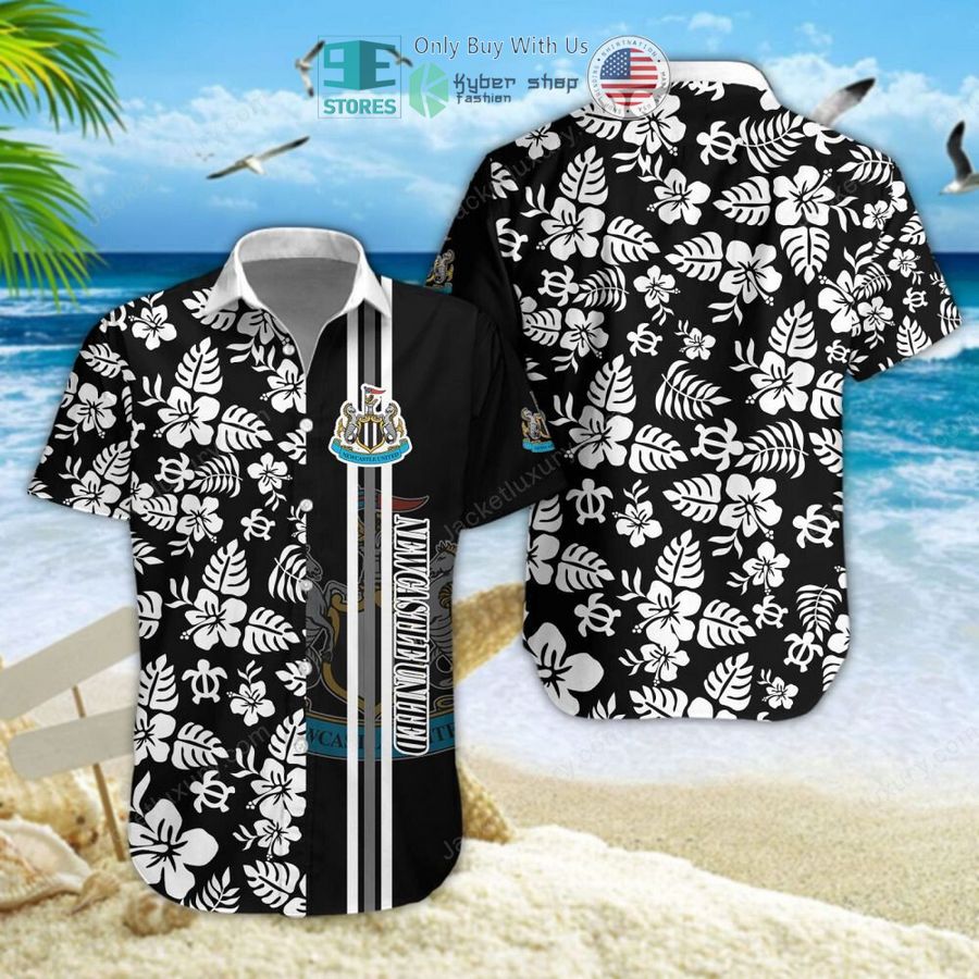 newcastle united f c hawaiian shirt shorts 1 36036