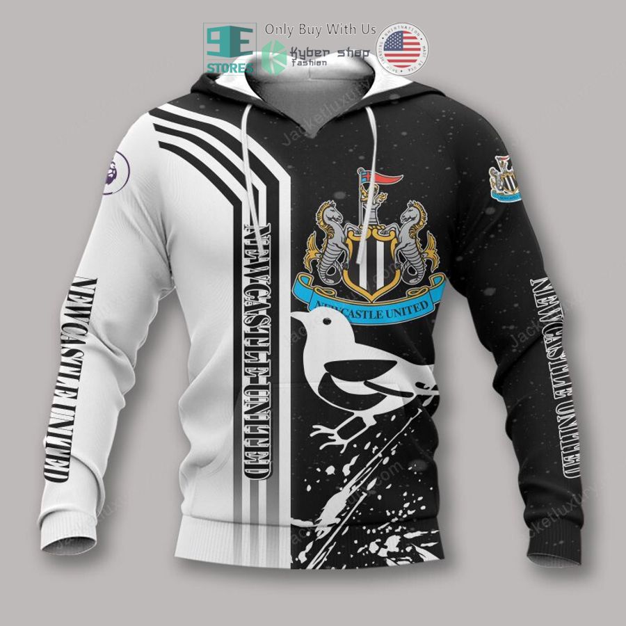 newcastle united f c white black 3d polo shirt hoodie 2 2065