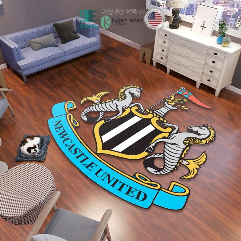 newcastle united logo shaped rug 1 52279