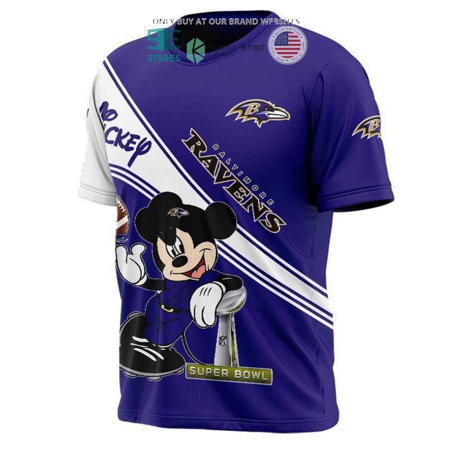 nfl baltimore ravens mickey mouse purple white shirt hoodie 2 50627