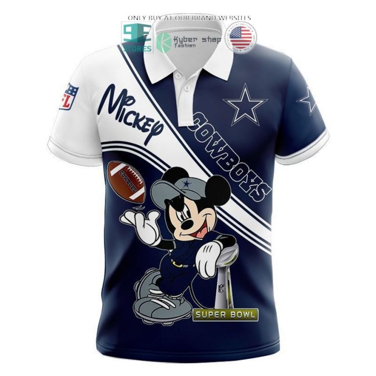 nfl dallas cowboys mickey mouse white blue shirt hoodie 3 50905