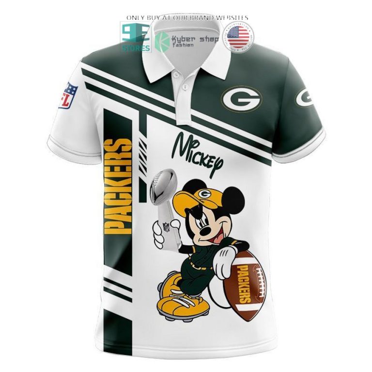 nfl green bay packers mickey mouse white green shirt hoodie 3 41992