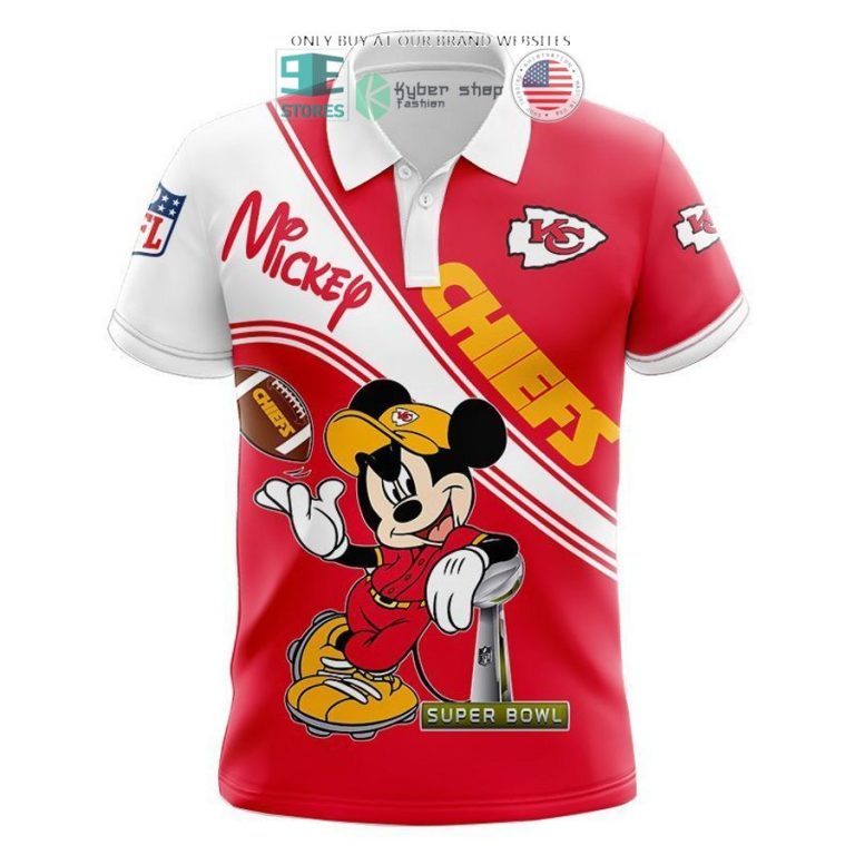 nfl kansas city chiefs mickey mouse red white shirt hoodie 3 22572