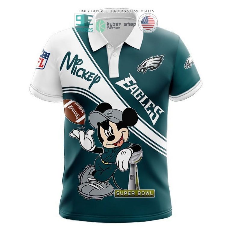 nfl philadelphia eagles mickey mouse green white shirt hoodie 3 39475