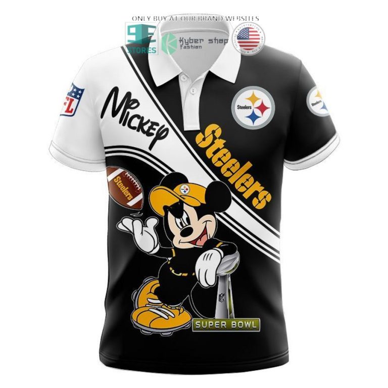 nfl pittsburgh steelers mickey mouse black white shirt hoodie 3 99935