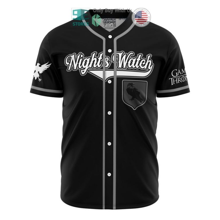 nights watch snow game of thrones baseball jersey 2 43861