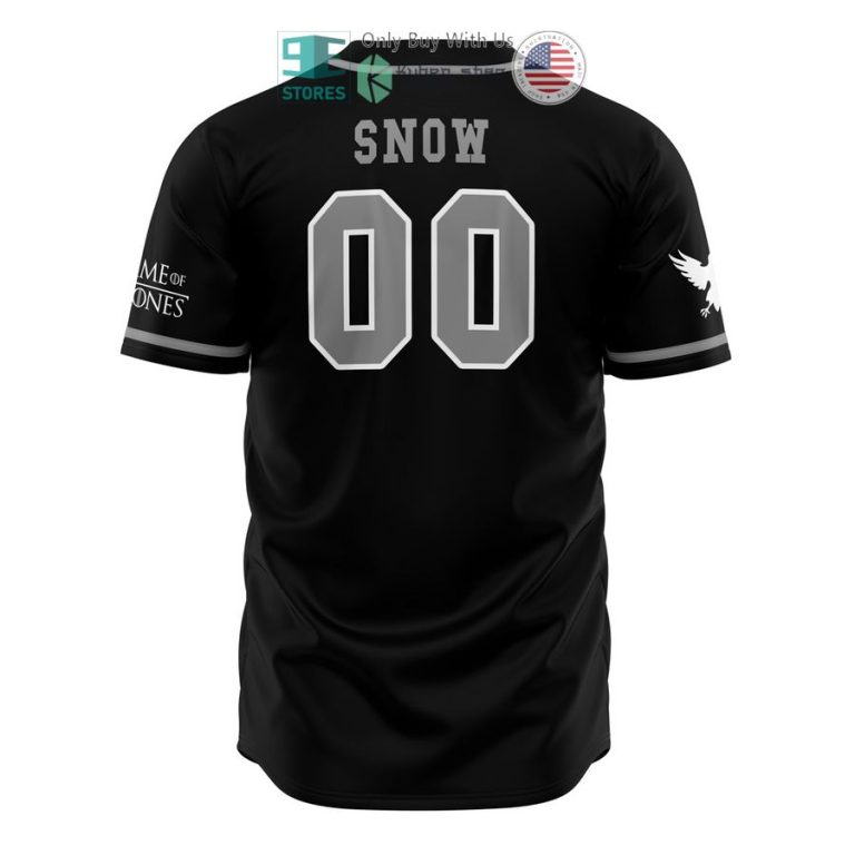 nights watch snow game of thrones baseball jersey 3 87327