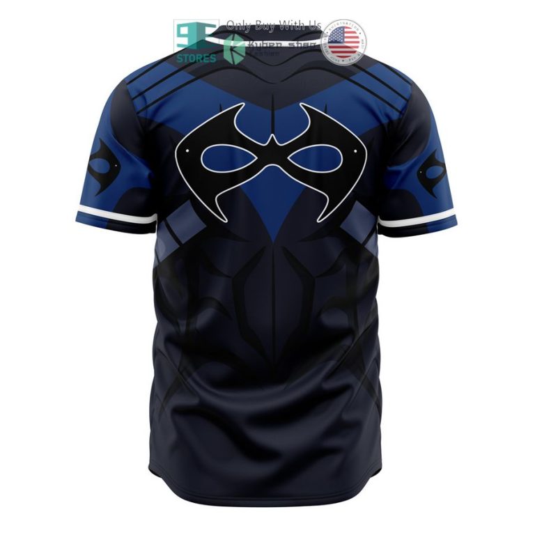 nightwing dc comics baseball jersey 3 50017