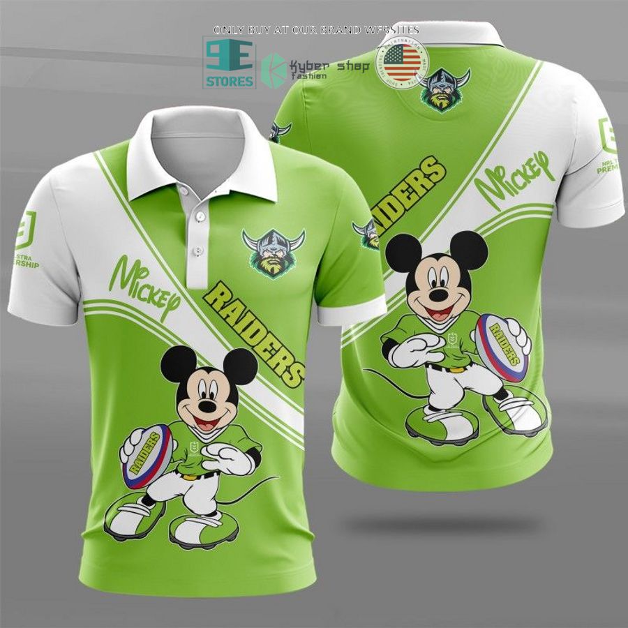 nrl canberra raiders mickey mouse green white shirt hoodie 1 70134