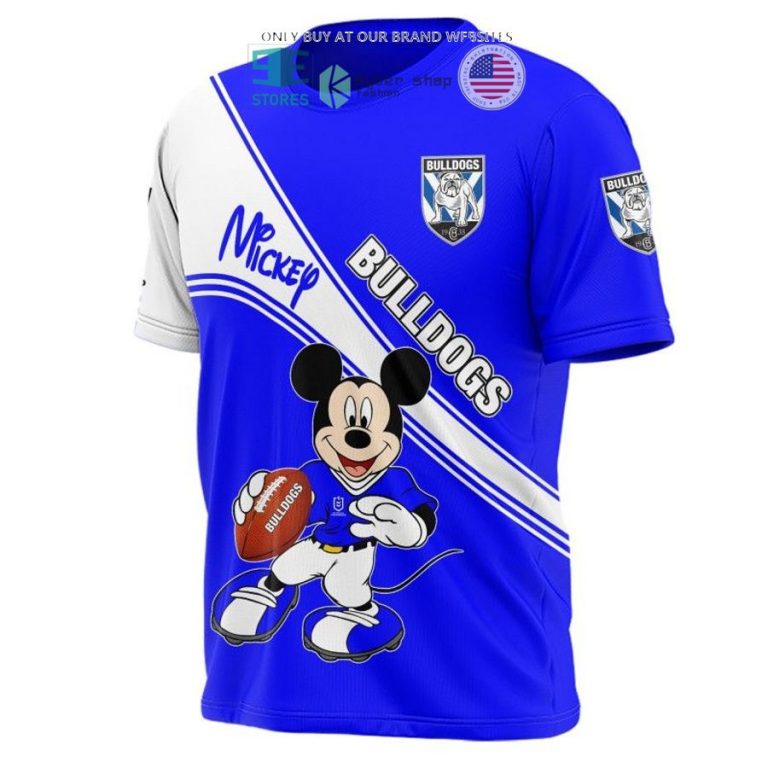 nrl canterbury bankstown bulldogs mickey mouse blue white shirt hoodie 3 93335