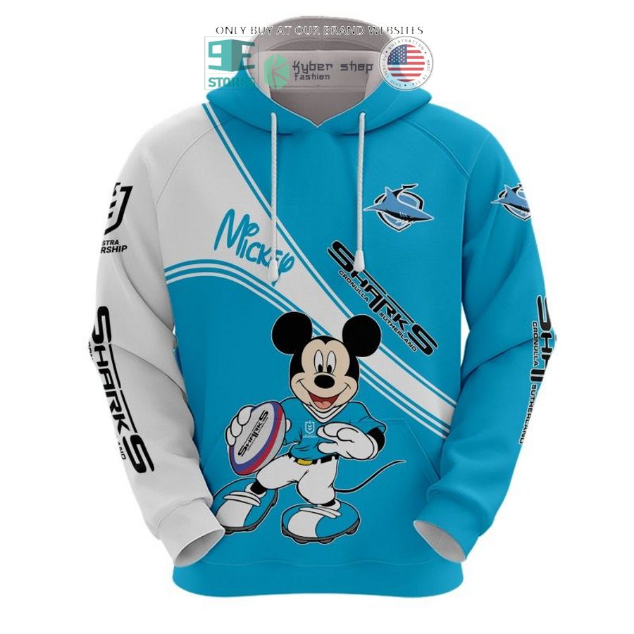 nrl cronulla sutherland sharks mickey mouse shirt hoodie 2 29208