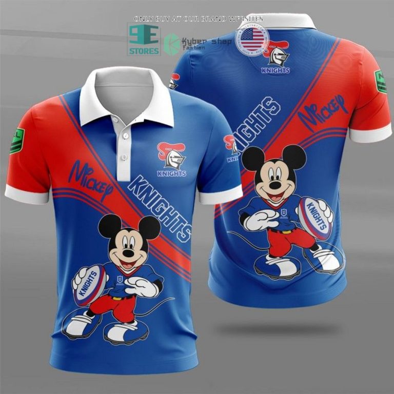 nrl newcastle knights mickey mouse blue red shirt hoodie 1 3127