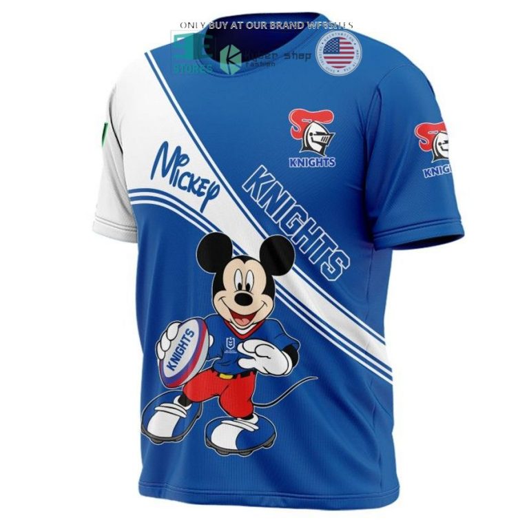 nrl newcastle knights mickey mouse blue white shirt hoodie 3 49521