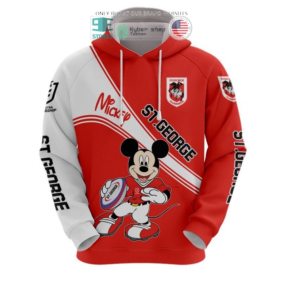 nrl st george illawarra dragons mickey mouse shirt hoodie 2 53238