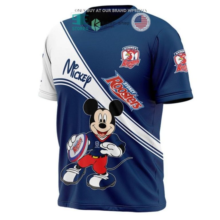 nrl sydney roosters mickey mouse blue white shirt hoodie 3 15337