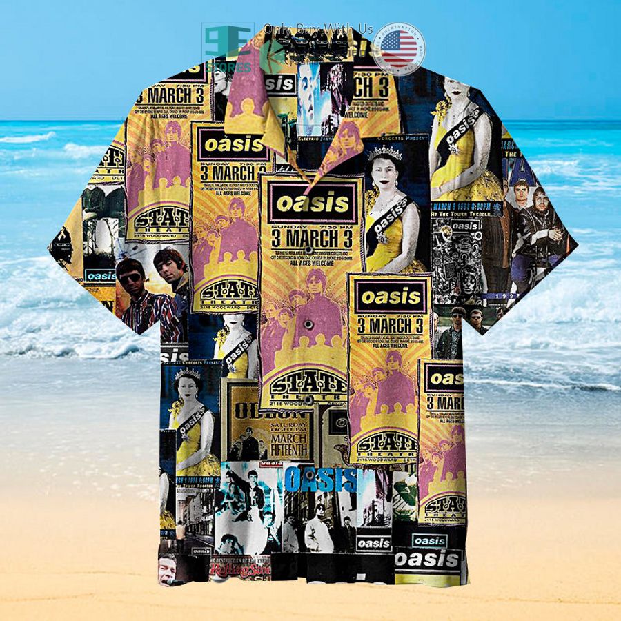 oasis collage hawaiian shirt 1 51866
